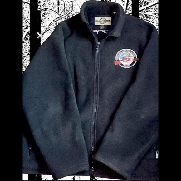 Winking Lizard World Tour Of Beers 2005 Fleece Jacket Mens North End XXL Black - Picture 6 of 7